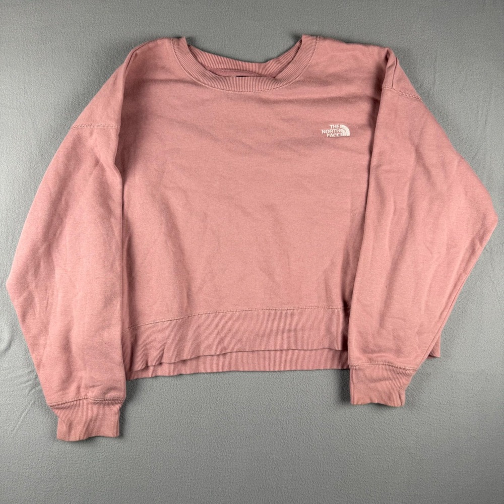 The North Face Womens Circular Design Cropped Sweatshirt Pink XL NF0A7UJC